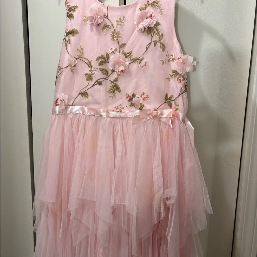 Lilt Pink Floral Kids Dress - Picture 4 of 8